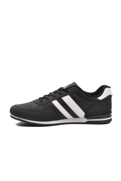 Slazenger Siyah Beyaz Büyük Numara Cilt Erkek Spor Ayakkabı Omega Int M - Resim 2