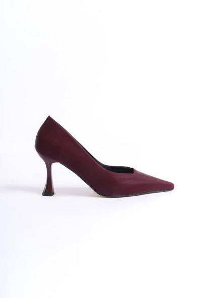 Cordelia Kadın Bordo Saten Stiletto - 2