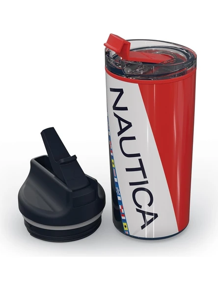 Nautica NTM02 Sport Termos Paslanmaz Çelik 950 ml Navy Flags