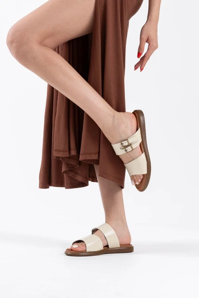 Kares Bej Hakiki Deri Terlik - Resim 5