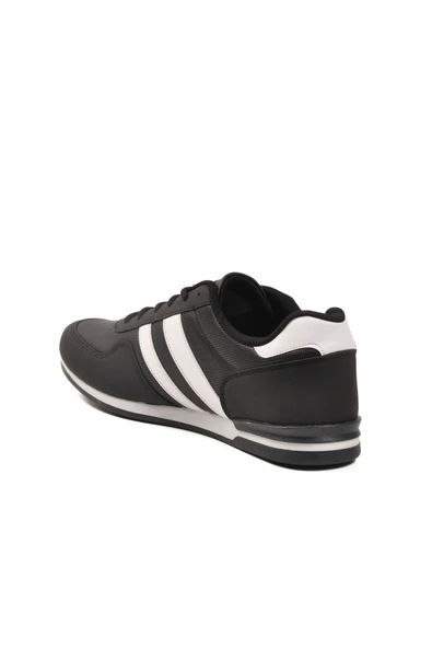 Slazenger Siyah Beyaz Büyük Numara Cilt Erkek Spor Ayakkabı Omega Int M - Resim 4