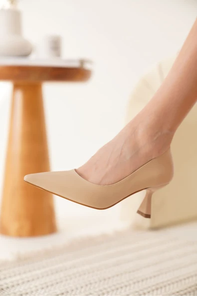 Seraphine Kadın Nude Cilt Topuklu Ayakkabı - Resim 3
