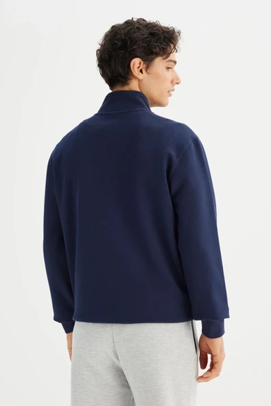 Lee Erkek Pike Interlock Half Zip Sweatshirt L2520312411 - 5