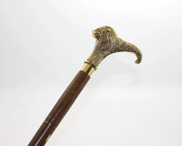 MDB Pirinç Aslan Büstü Baston Model 1 ürün görseli