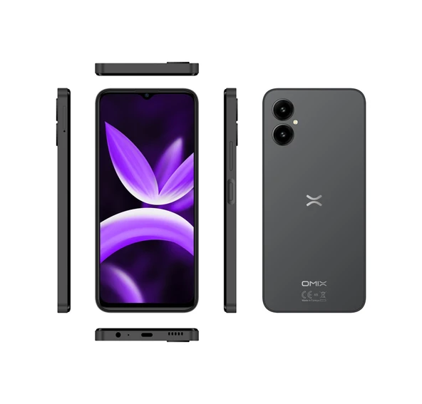 Omix X5 4+4 GB 64 GB (Omix Türkiye Garantili) Graphite 64 GB - 5