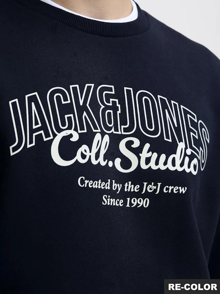 Jack Jones Makota Bisiklet Yala Regular Fit Erkek Sweat 12278601 - 6