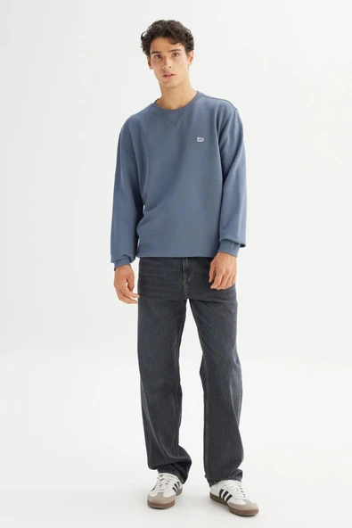 Lee Bisiklet Yaka Erkek Sweatshirt L81IRY315 - 2