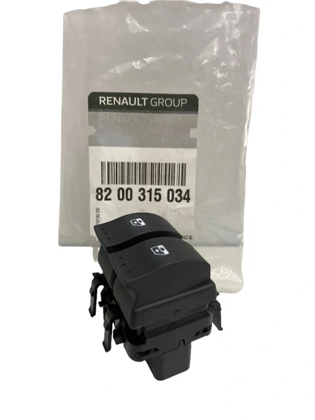 Sol Ön Cam Açma Kapama Anahtarı Renault Megane 2 ( Çiftli -Siyah Soket ) 8200315034 MAİS - 1