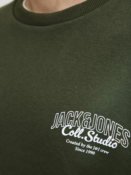 Jack Jones Makota Bisiklet Yala Regular Fit Erkek Sweat 12278601 - 6