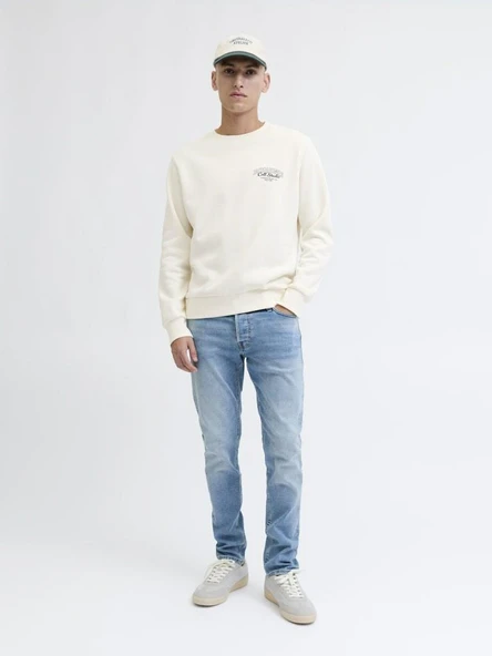 Jack Jones Makota Bisiklet Yala Regular Fit Erkek Sweat 12278601 - 2