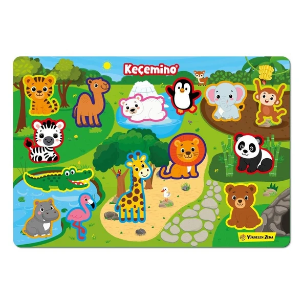 KEÇEMİNO ETKİNLİK HALI SETİ (Çiftlik ve Hayvanlar Alemi) - Resim 5