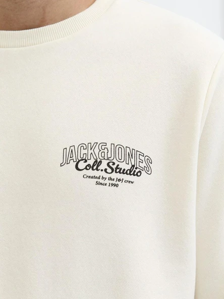 Jack Jones Makota Bisiklet Yala Regular Fit Erkek Sweat 12278601 - 6