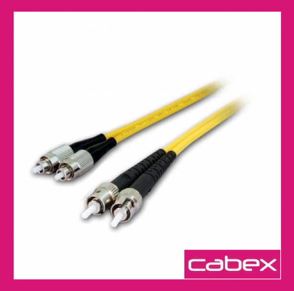 Cabex - SM FC-ST Dublex Fiber Optik Patchcord Singlemode 5 MT