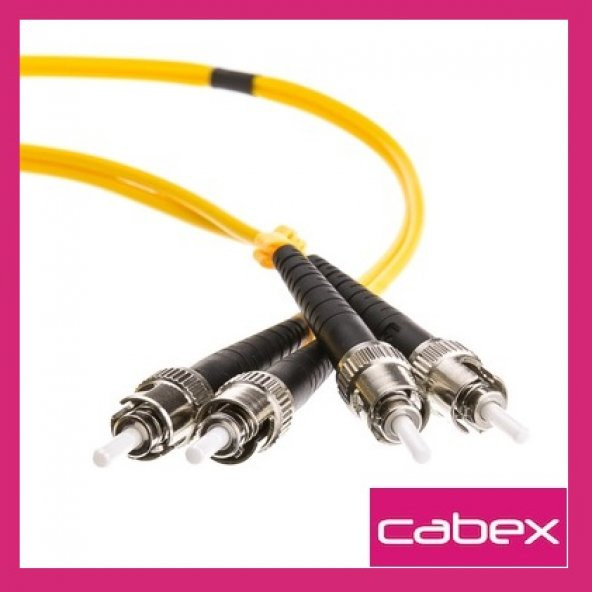 Cabex - SM ST-ST Dublex Fiber Optik Patchcord Singlemode 3 MT