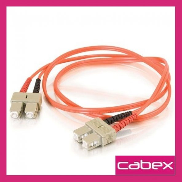 Cabex - MM SC-SC Dublex Fiber Optik Patchcord Multimode 3 MT