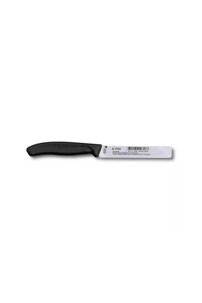 Victorinox 10 CM Siyah Düz Soyma Bıçağı - 2
