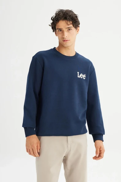Lee Erkek Small Logo Sweatshirt L2520365607 - 1