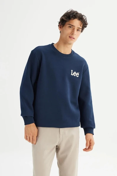 Lee Erkek Small Logo Sweatshirt L2520365607 - 3