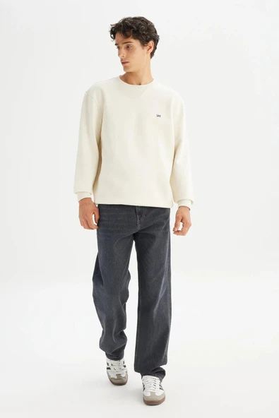 Lee Bisiklet Yaka Erkek Sweatshirt L81IRY102 - Resim 2