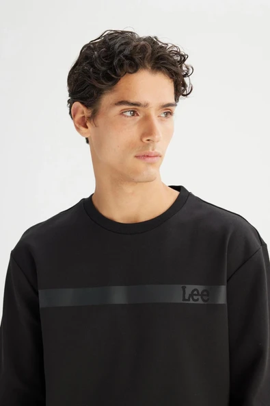 Lee Bisiklet Yaka Erkek Sweatshirt L242499001 - 4