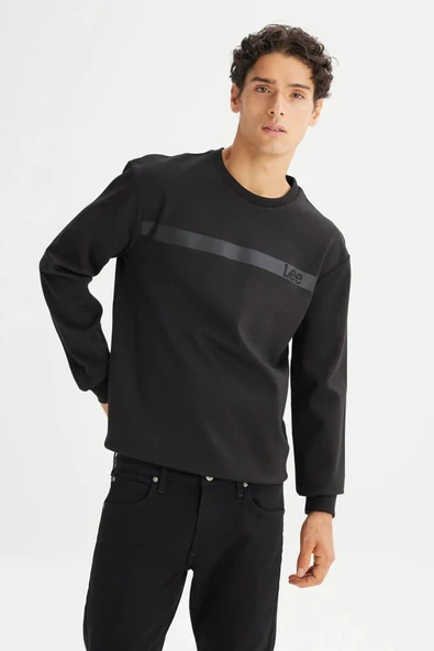 Lee Bisiklet Yaka Erkek Sweatshirt L242499001 - 1