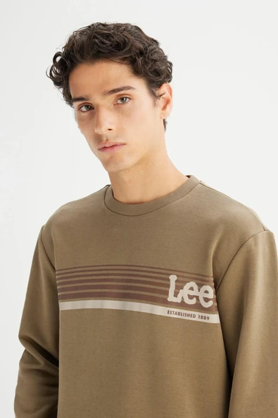 Lee Erkek Baskılı Sweatshirt L2520099801 - 4