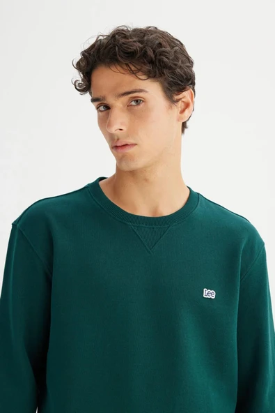Lee Erkek Small Logo Sweatshirt L81IRY898 - Resim 4