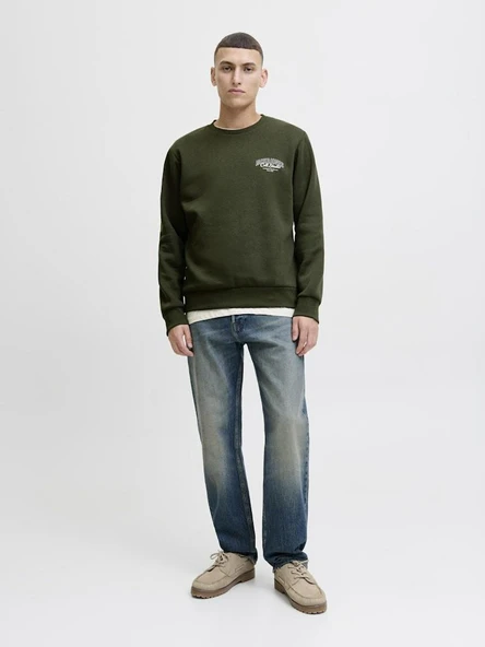 Jack Jones Makota Bisiklet Yala Regular Fit Erkek Sweat 12278601 - 2