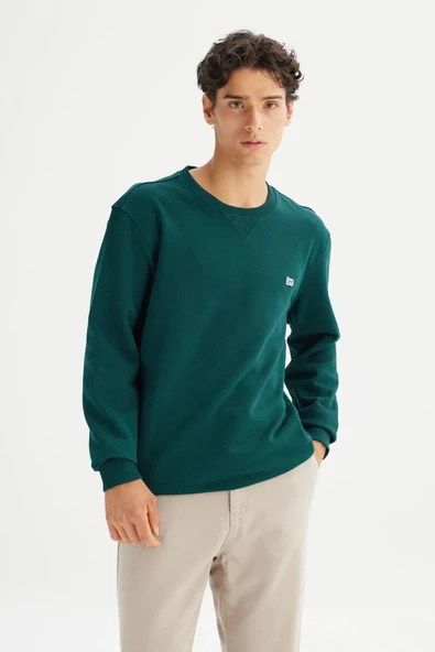 Lee Erkek Small Logo Sweatshirt L81IRY898 - Resim 3