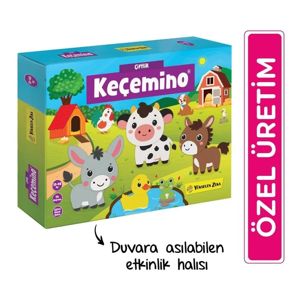 KEÇEMİNO ETKİNLİK HALI SETİ (Çiftlik ve Hayvanlar Alemi) - Resim 3