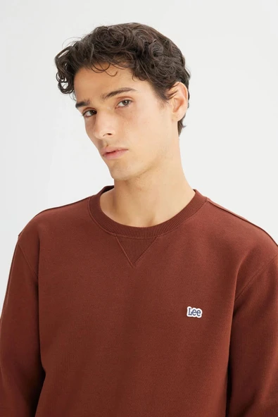 Lee Erkek Small Logo Sweatshirt L81IRY906 - 4