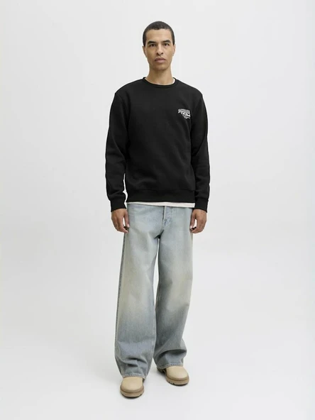 Jack Jones Makota Bisiklet Yala Regular Fit Erkek Sweat 12278601 - Resim 2