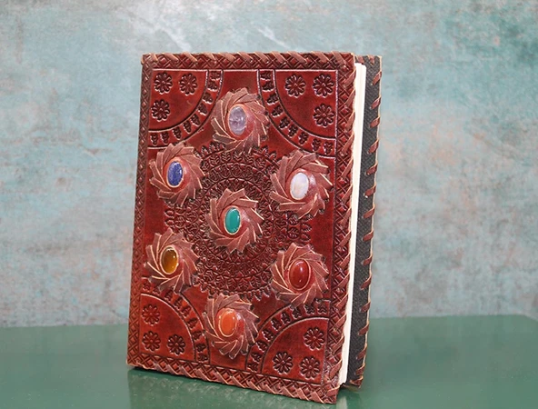 MDB Taşlı Deri Defter Model 7 ürün görseli 1