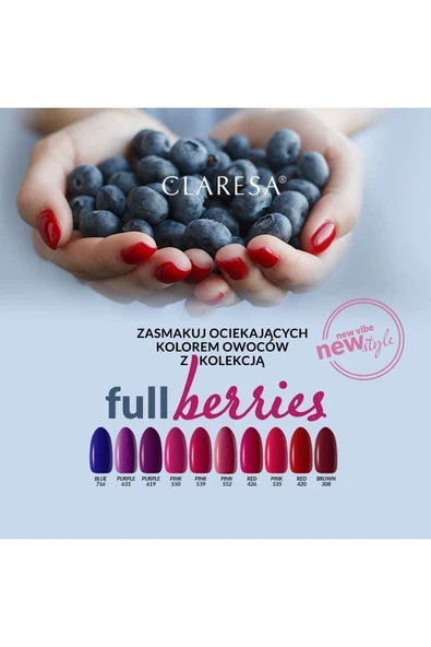 Claresa Kalıcı Oje Koyu Mor 619 5gr - Resim 2