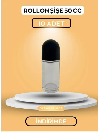 10 Adet 50 CC Boş Roll-on Şişe
