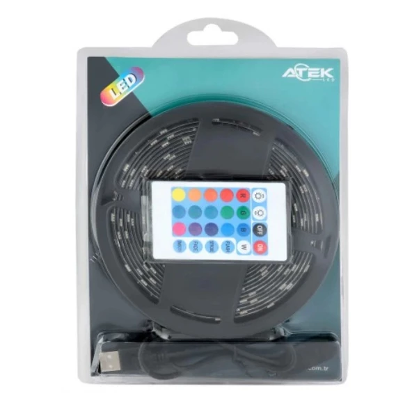 MDB RGB Şerit 30 LED Kumandalı USB Bağlantılı - Resim 3