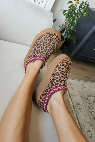 OPS 1AK Topukla Kadın İçi Kürklü Kalın Tabanlı Mini Bot - Resim 3