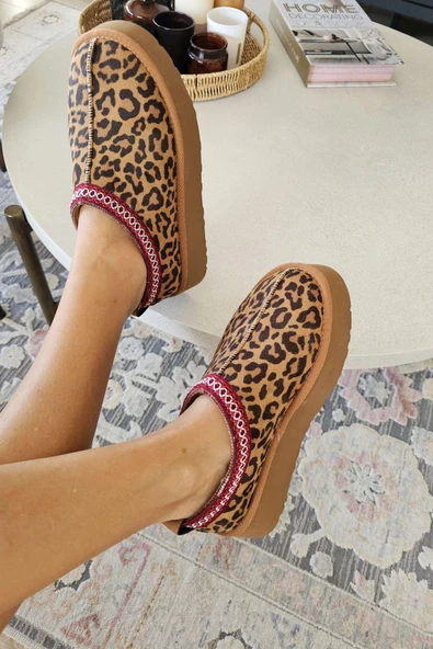 OPS 1AK Topukla Kadın İçi Kürklü Kalın Tabanlı Mini Bot - Resim 9