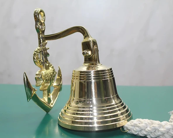 MDB Pirinç Duvara Asmalı Çapalı Çan ürün görseli 1