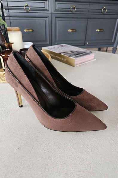 OPS 10 1815 Topukla Kadın İnce Topuklu Stiletto Ayakkabı - Resim 12