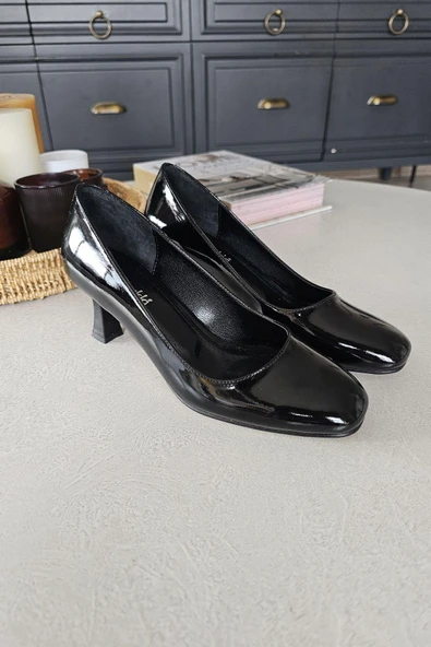 10 1898 Topukla Kadın Kadeh Topuk Rahat Ayakkabı - Resim 11