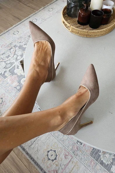 OPS 10 1815 Topukla Kadın İnce Topuklu Stiletto Ayakkabı - Resim 11