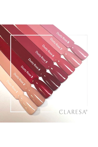 Claresa Kalıcı Oje Parıltılı Gül Kırmızı 03 5gr - Resim 5