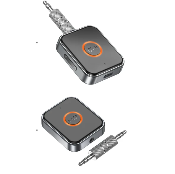 Bluetooth AUX Alıcı Tak-Çalıştır Dahili Mikrofonlu Kablosuz Ses Adaptörü - 3