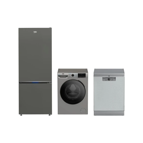 Beko Çeyiz Seti (670475 Mg Buzdolabı+ Bm 4144 Ok I Bulaşık Makinesi + Cmx 10120 S Çamaşır Makinesi) - 1