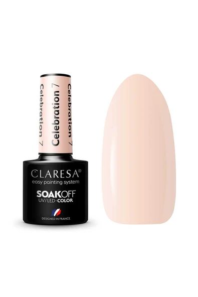 Claresa Kalıcı Oje Yarı Şeffaf Nude Bej 07 5gr ürün görseli