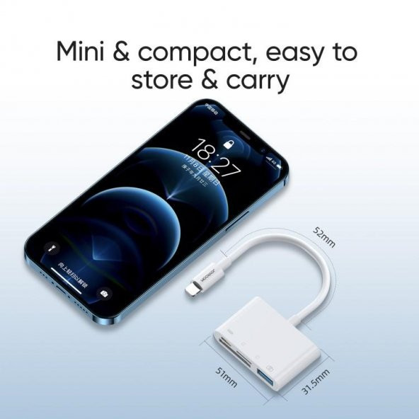 Joyroom S-H142 Lightning - USB OTG Kart Okuyucu 4 in 1 - 2