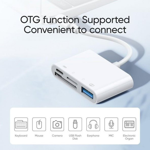 Joyroom S-H142 Lightning - USB OTG Kart Okuyucu 4 in 1 - 4