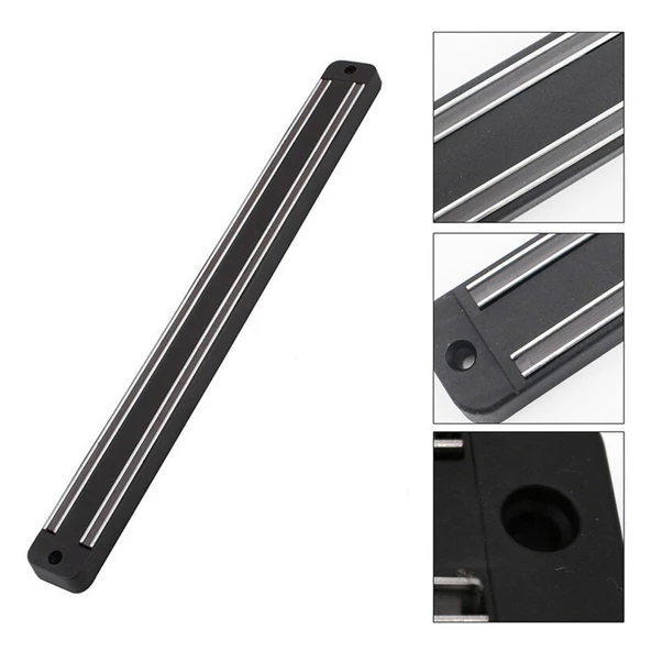 Mıknatıslı Paslanmaz Duvar Bıçak Askısı Standı 33 Cm Aparat (5250) - 4