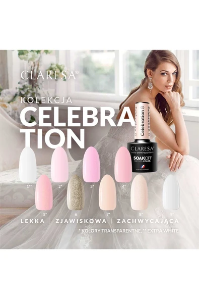 Claresa Kalıcı Oje Yarı Şeffaf Beyaz 09 5gr - Resim 2